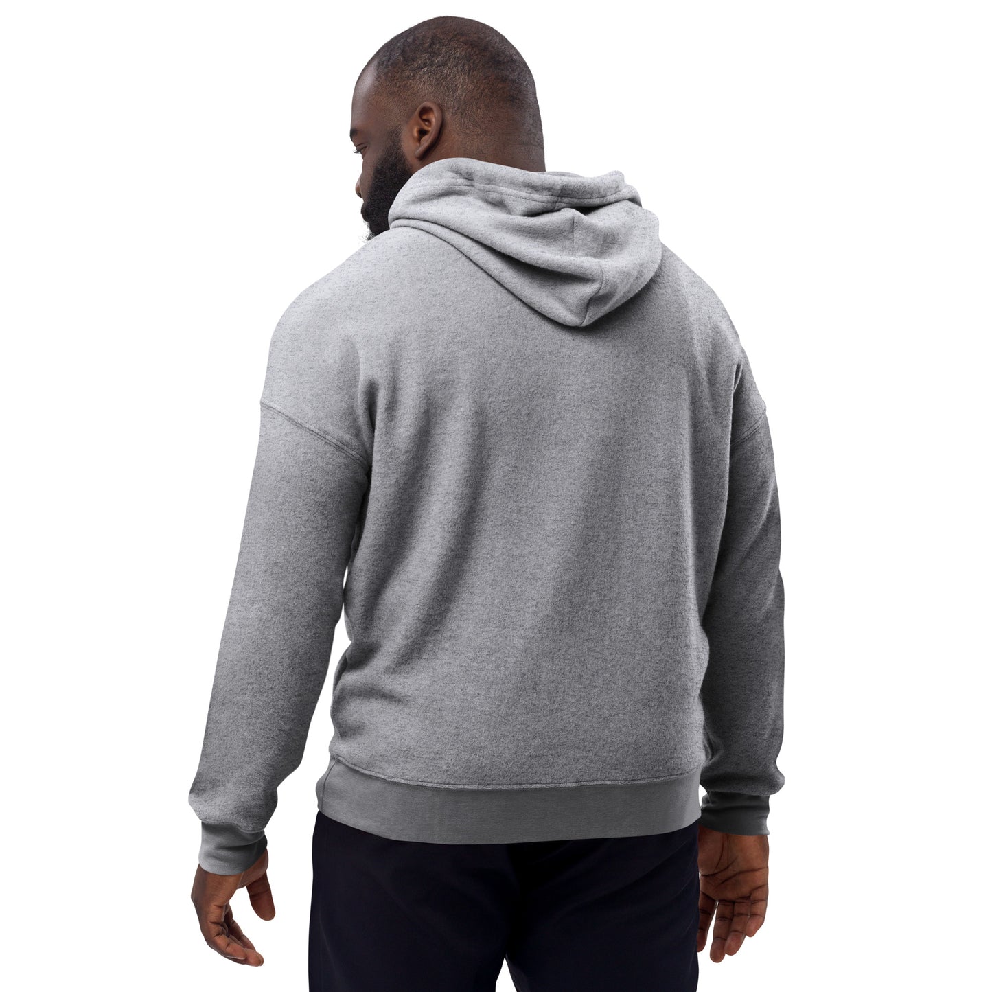 Unisex sueded fleece hoodie