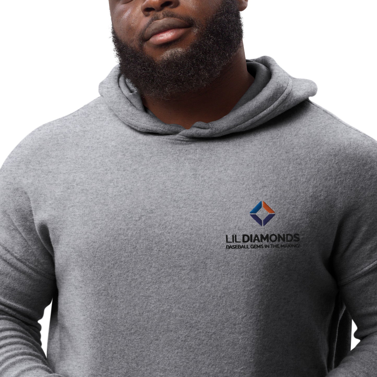 Unisex sueded fleece hoodie