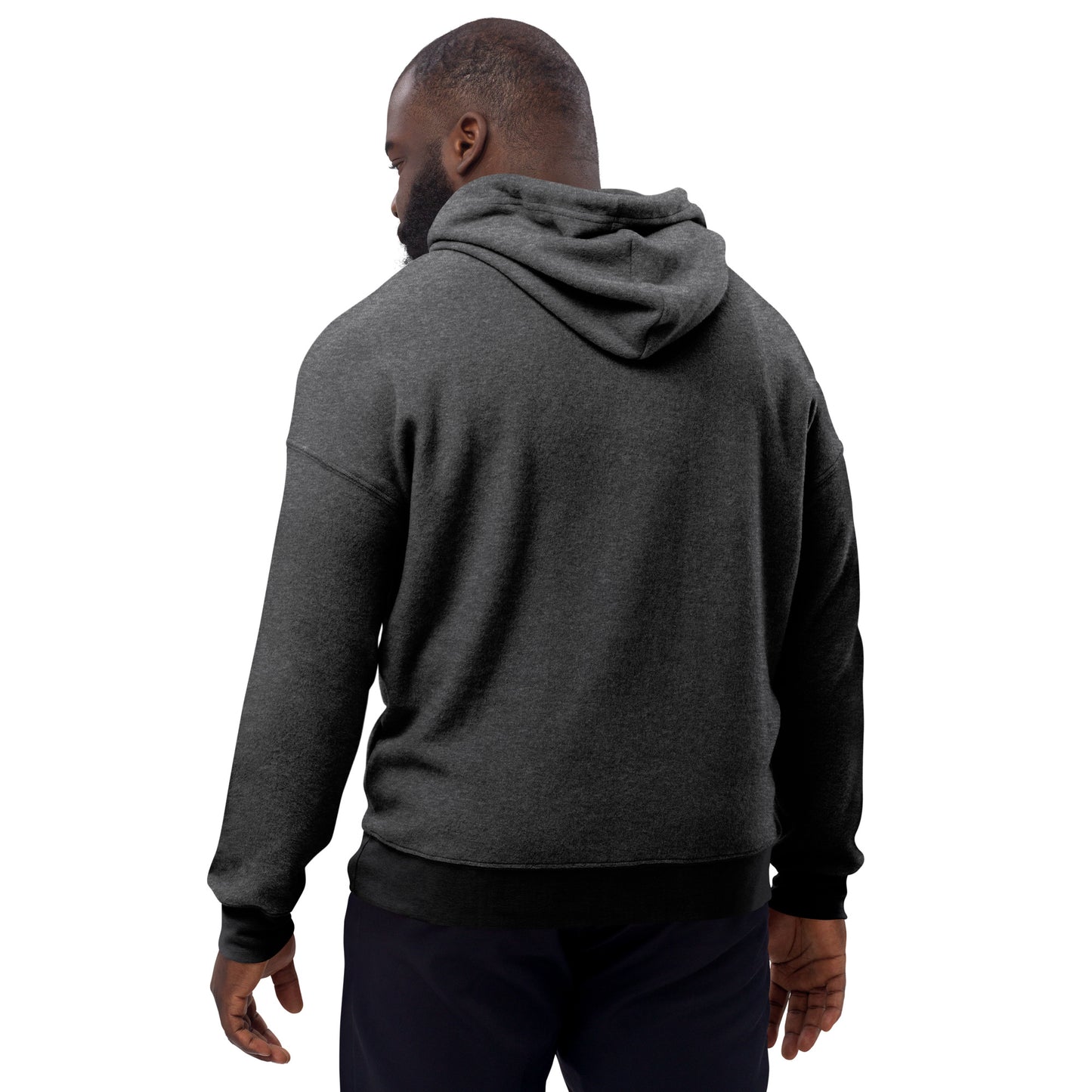 Unisex sueded fleece hoodie