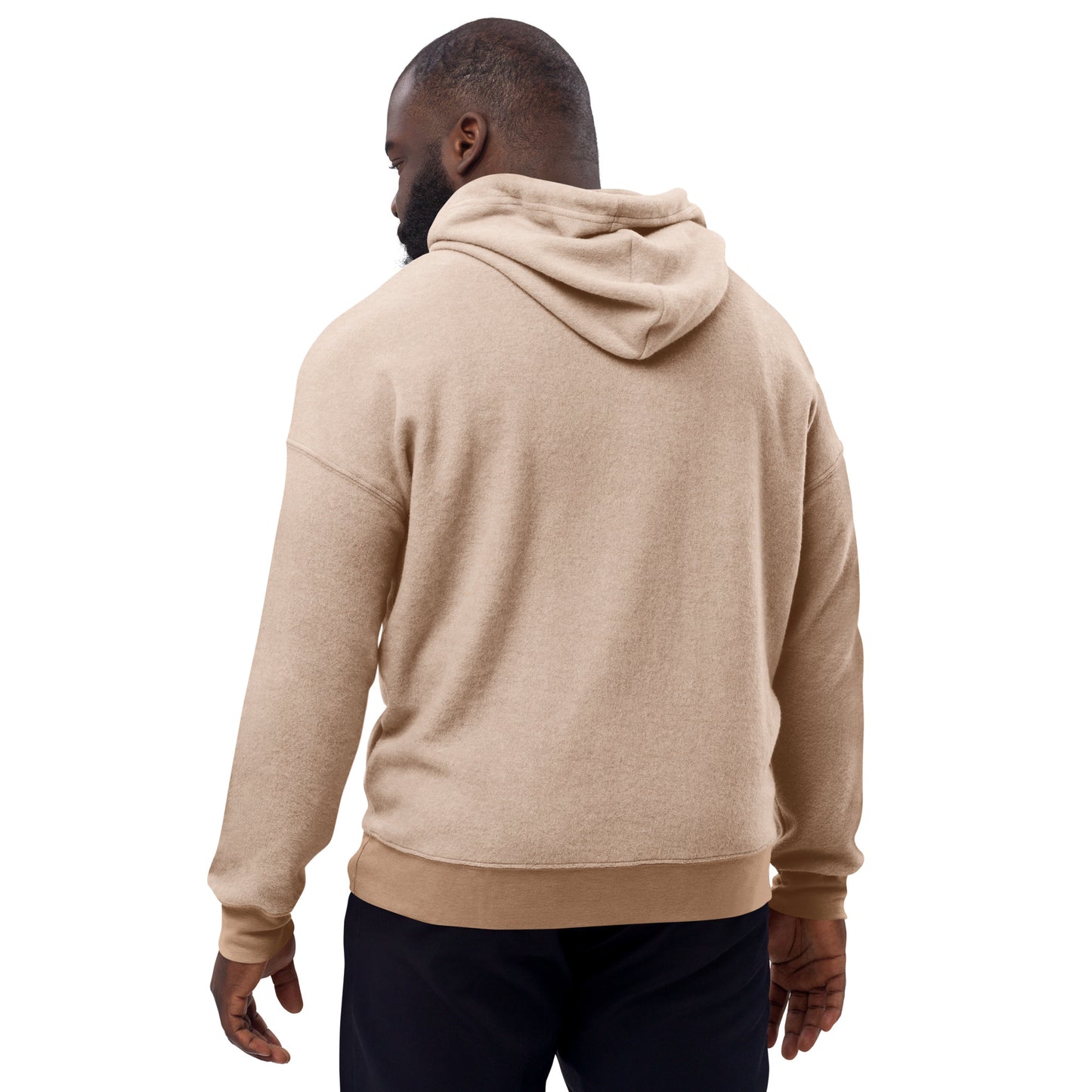 Unisex sueded fleece hoodie