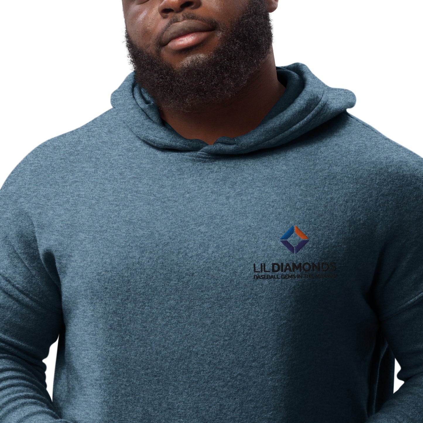 Unisex sueded fleece hoodie