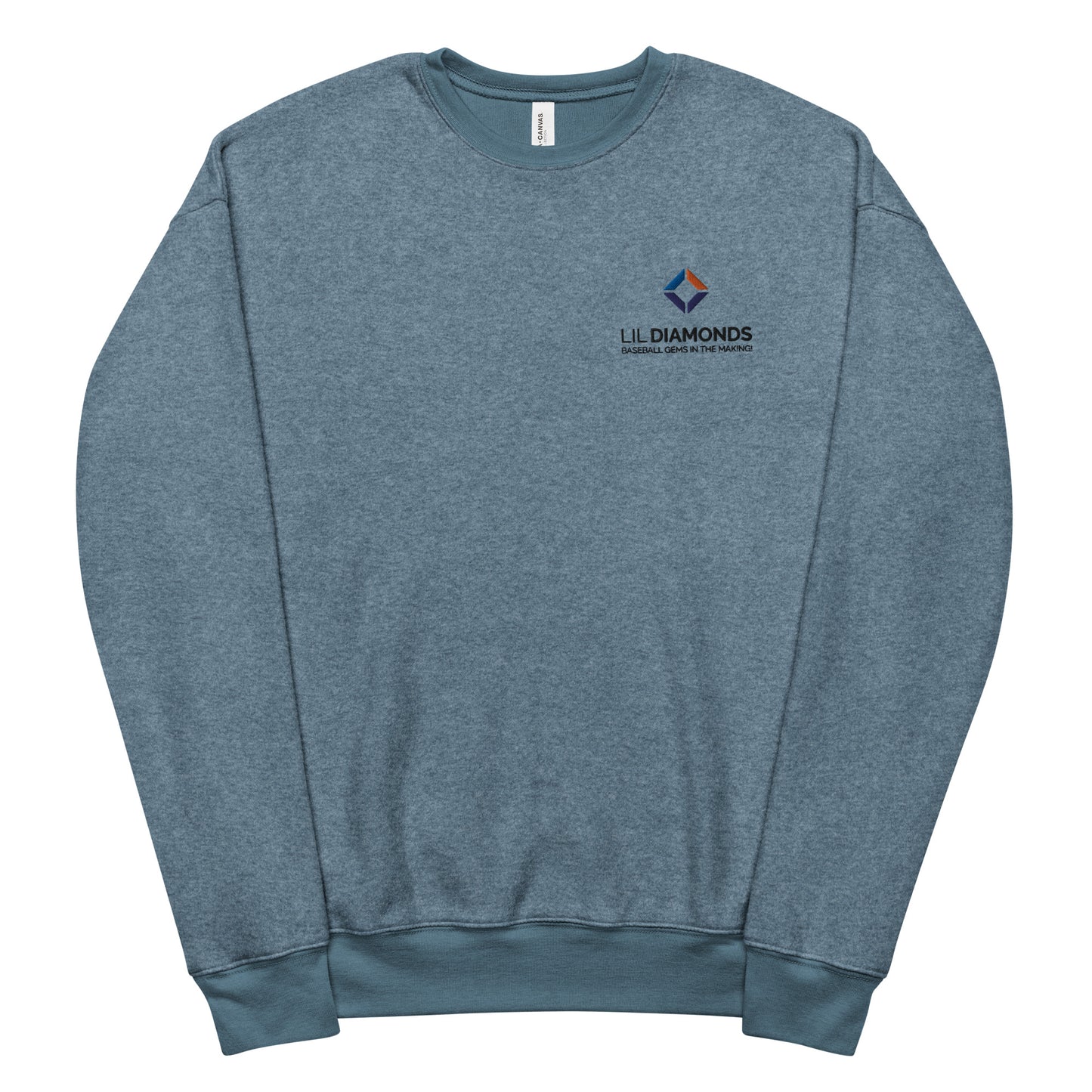 Unisex sueded fleece sweatshirt