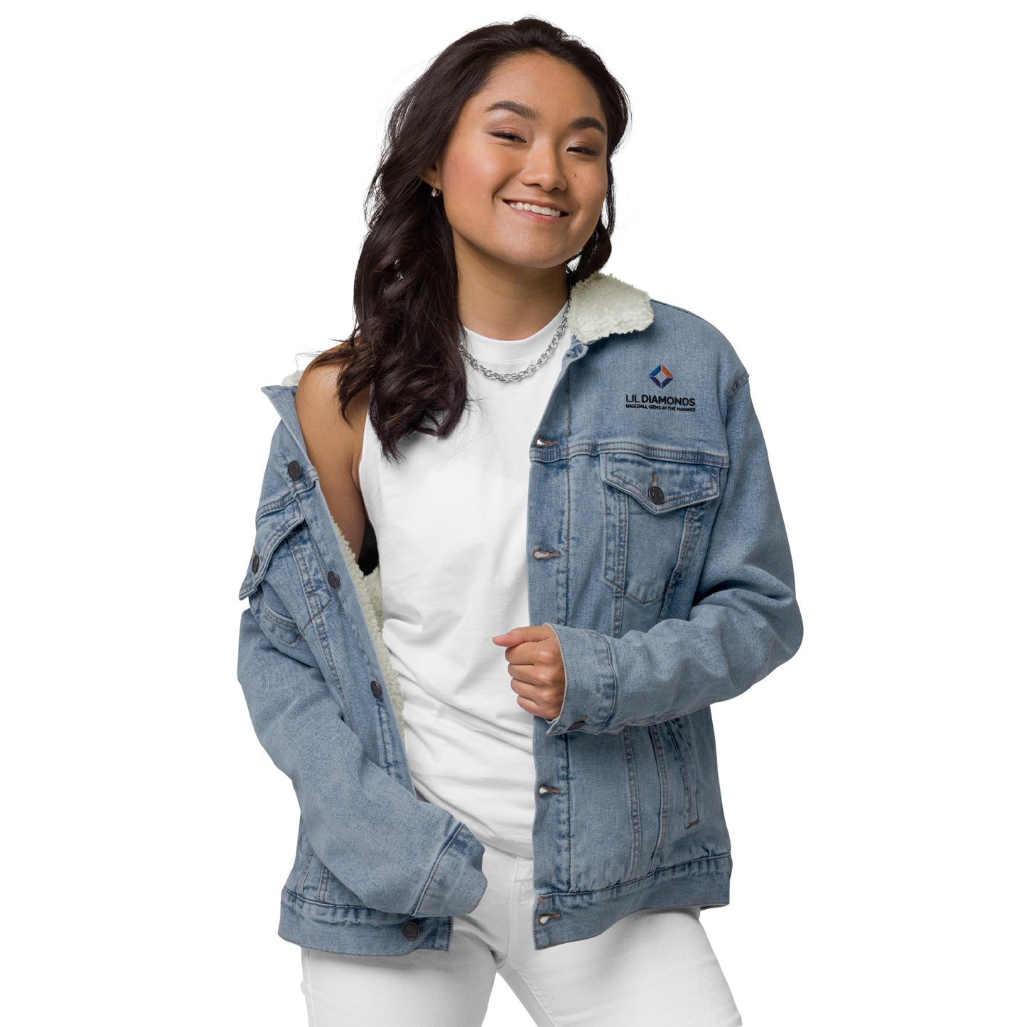 Unisex denim sherpa jacket