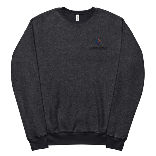 Unisex sueded fleece sweatshirt